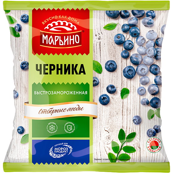 «МАРЬИНО» черника быстрозамороженная «МАРЬИНО» черника быстрозамороженная